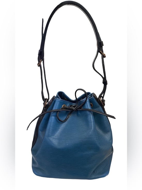 Louis Vuitton Handbags - Louis Vuitton Blue Epi Noe Leather Crossbody with Black Trim